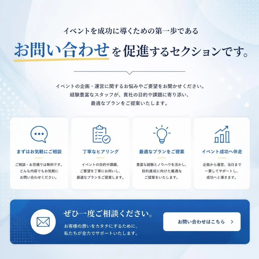 今すぐお問い合わせを！