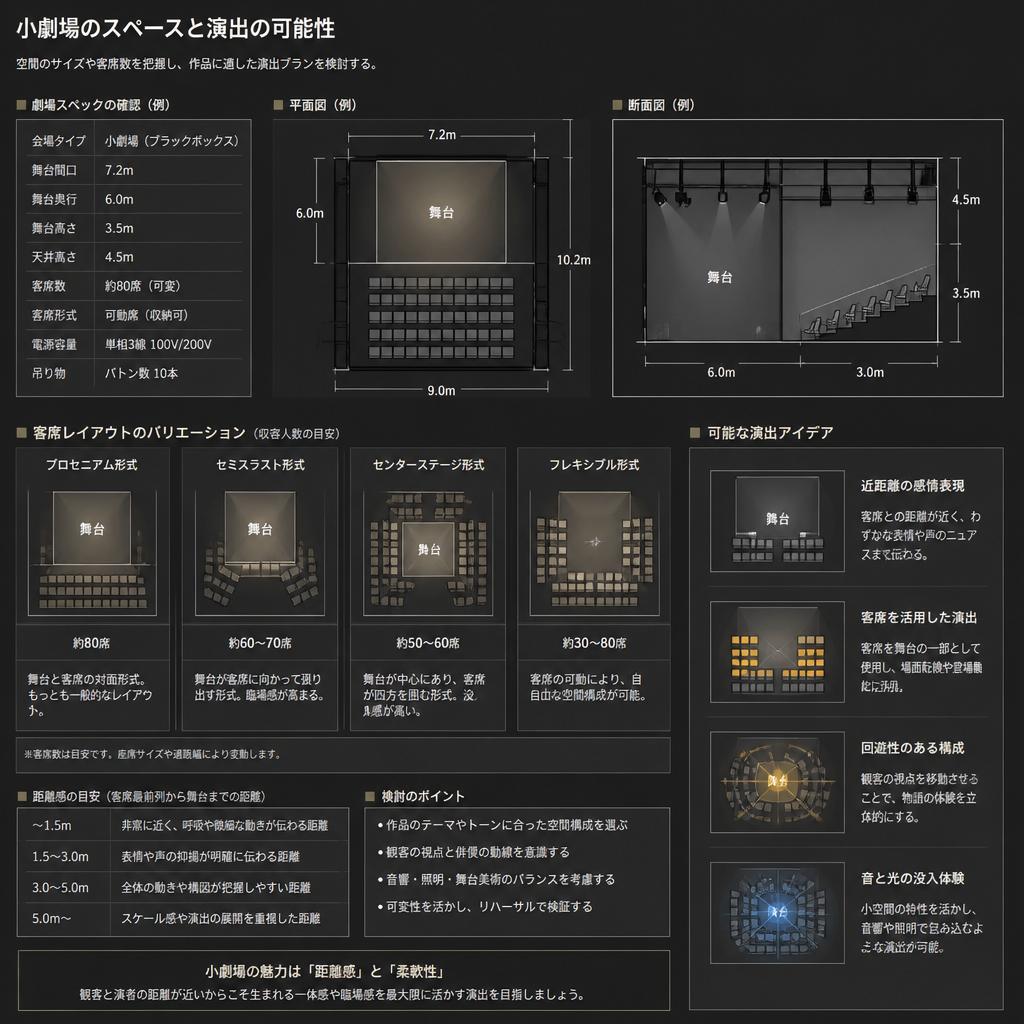 2. スペースと客席数の確認